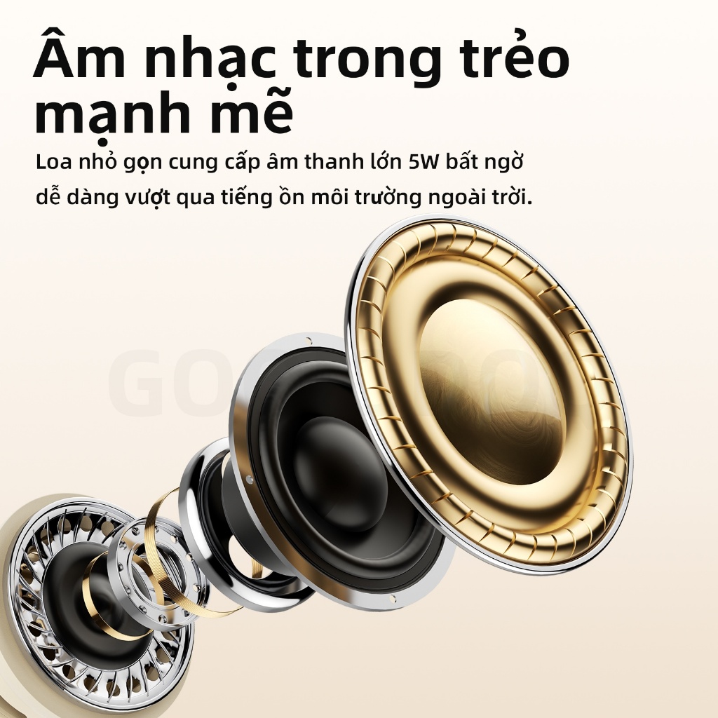 Loa Bluetooth di động Goojodoq TWS với đèn ngủ 2 trong 1,điều khiển cảm ứng 3 cấp độ,thời lượng pin | BigBuy360 - bigbuy360.vn