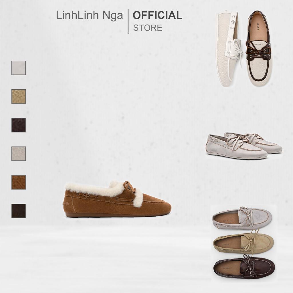 Giày PEDRO Dee Leather Boat Shoes - PW1-66600017 chính hãng đủ bill