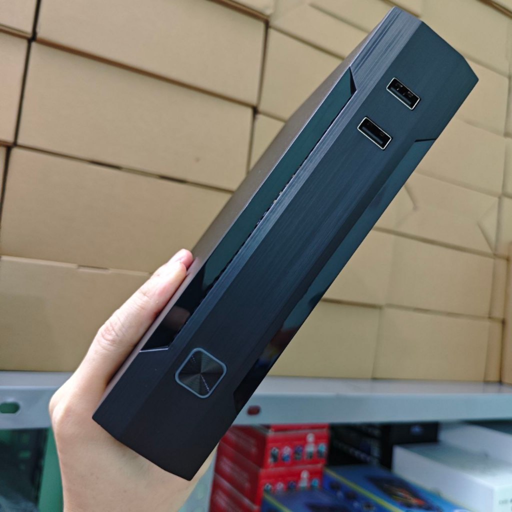 Vỏ case mini pc thin itx kim loại cao cấp, tặng chặn main - mỏng gọn dùng với main itx 17x17
