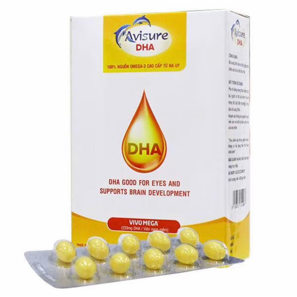 Viên uống Avisure DHA+ bổ sung DHA cho bà bầu giúp bé phát triển trí não