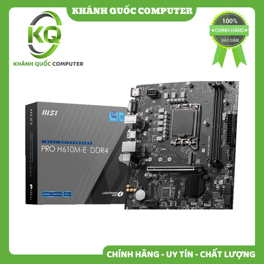 Mainboard MSI Pro H610M-E DDR4 Chính hãng