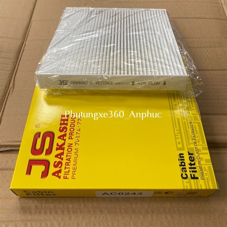 Lọc gió điều hòa Hyundai Custin, SantaFe, Sonata,  Azera, Cadenza đời mới #JS Asakashi Nhật AC0243