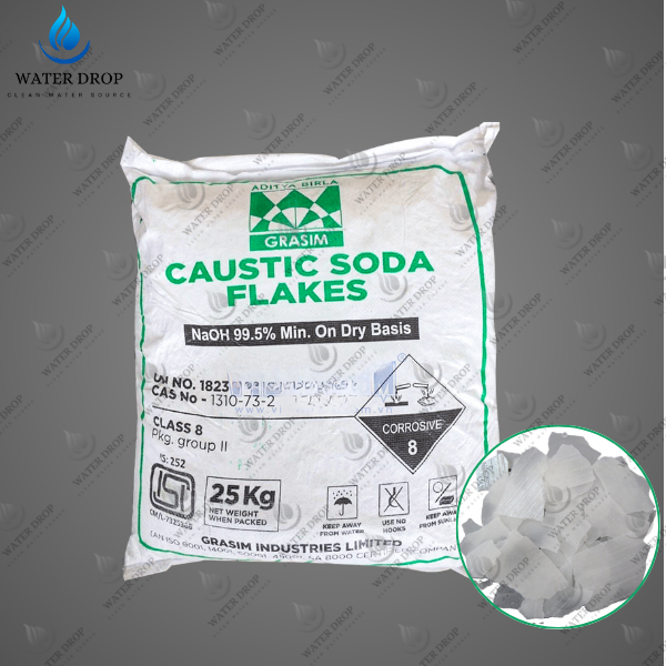 Xút vảy Ấn Độ Sodium hydroxide NaOH 99% 25kg/Bao