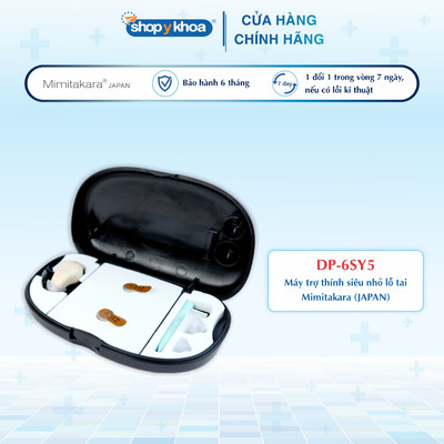 Máy trợ thính gắn ngoài tai. Kiểu siêu nhỏ, lỗ tai Mimitakara DP-6SY5X. Made In Taiwan