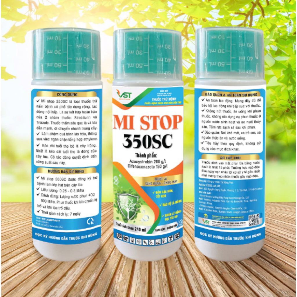 Mitop350SC-Quản lý đạo ôn, lem lép hạt, đốm vằn, vàng lá
