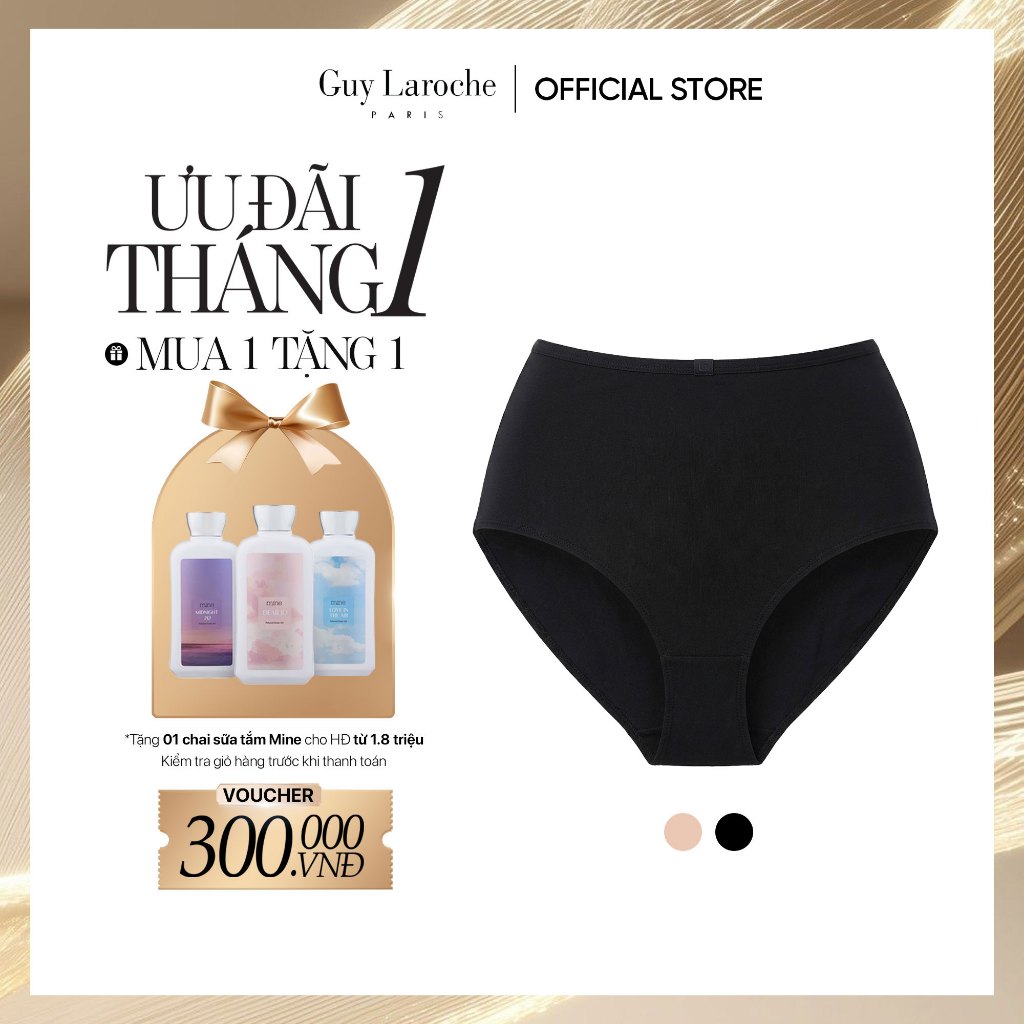 Quần lót GUY LAROCHE Pandemos lưng cao chất liệu thun lạnh cao cấp, phong cách tối giản tinh tế GU4M