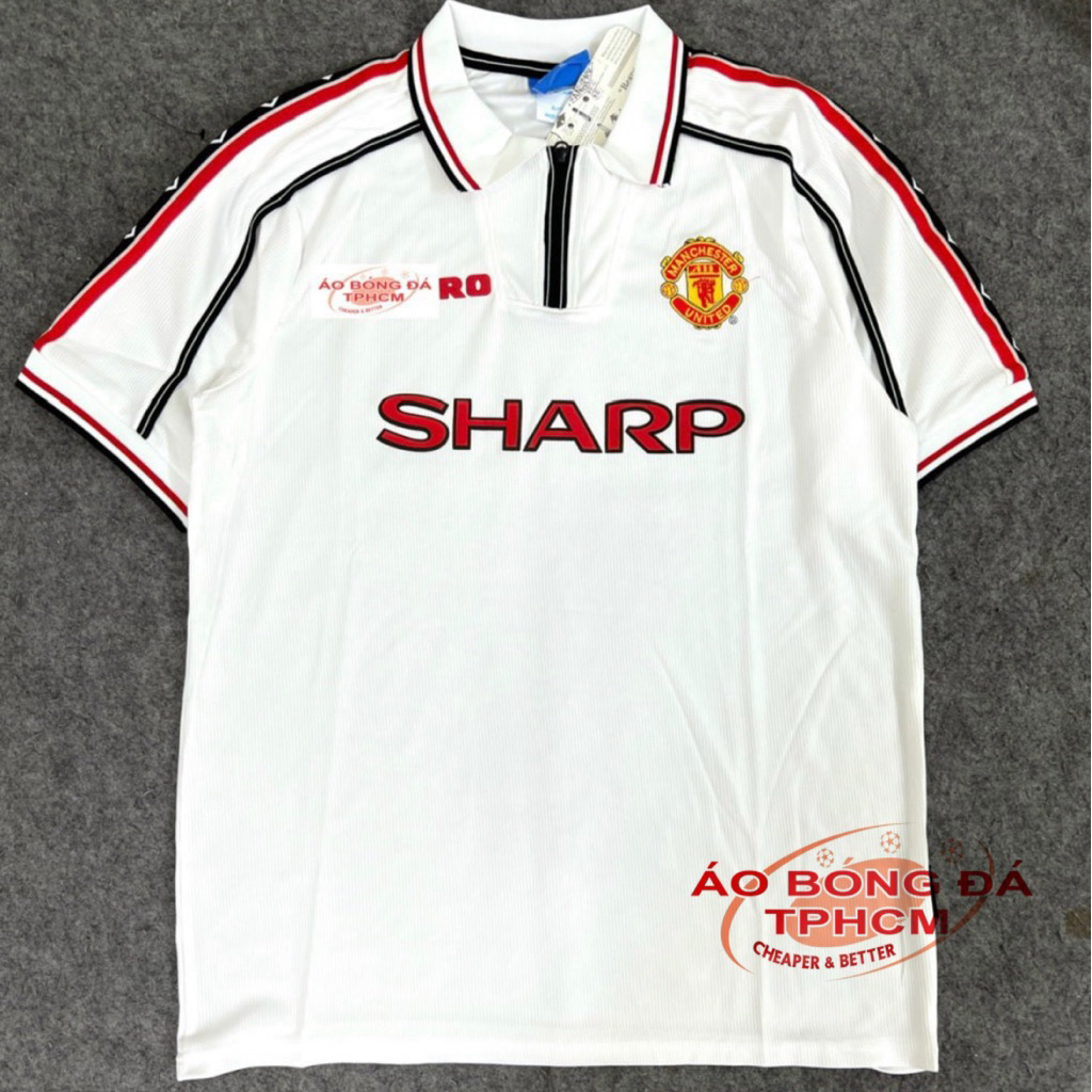 [retro] MU 1998/99 hàngThái Áo Lẻ Không Quần / Kéo Trắng