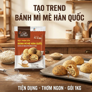 Bột Trộn Sẵn Bánh Mì Mè Hàn Quốc Xe Đạp CJ (1kg) - Bí Kíp "Vỏ Giòn Ruột Dẻo" Bất Bại