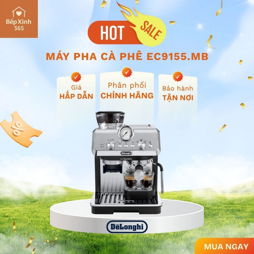 Máy pha cà phê Delonghi EC9155.MB/ EC9155.R – Pha Espresso Chuyên Nghiệp