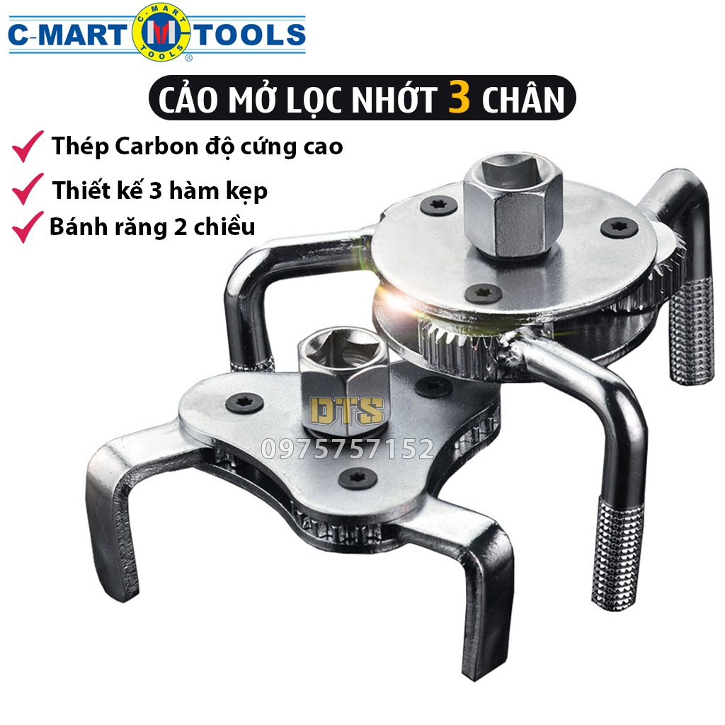 3 Jaw Adjustable Two Way Oil Filter Opener Wrench Tool Remover For Cars Trucks / 3 Kaki Pembuka Filt