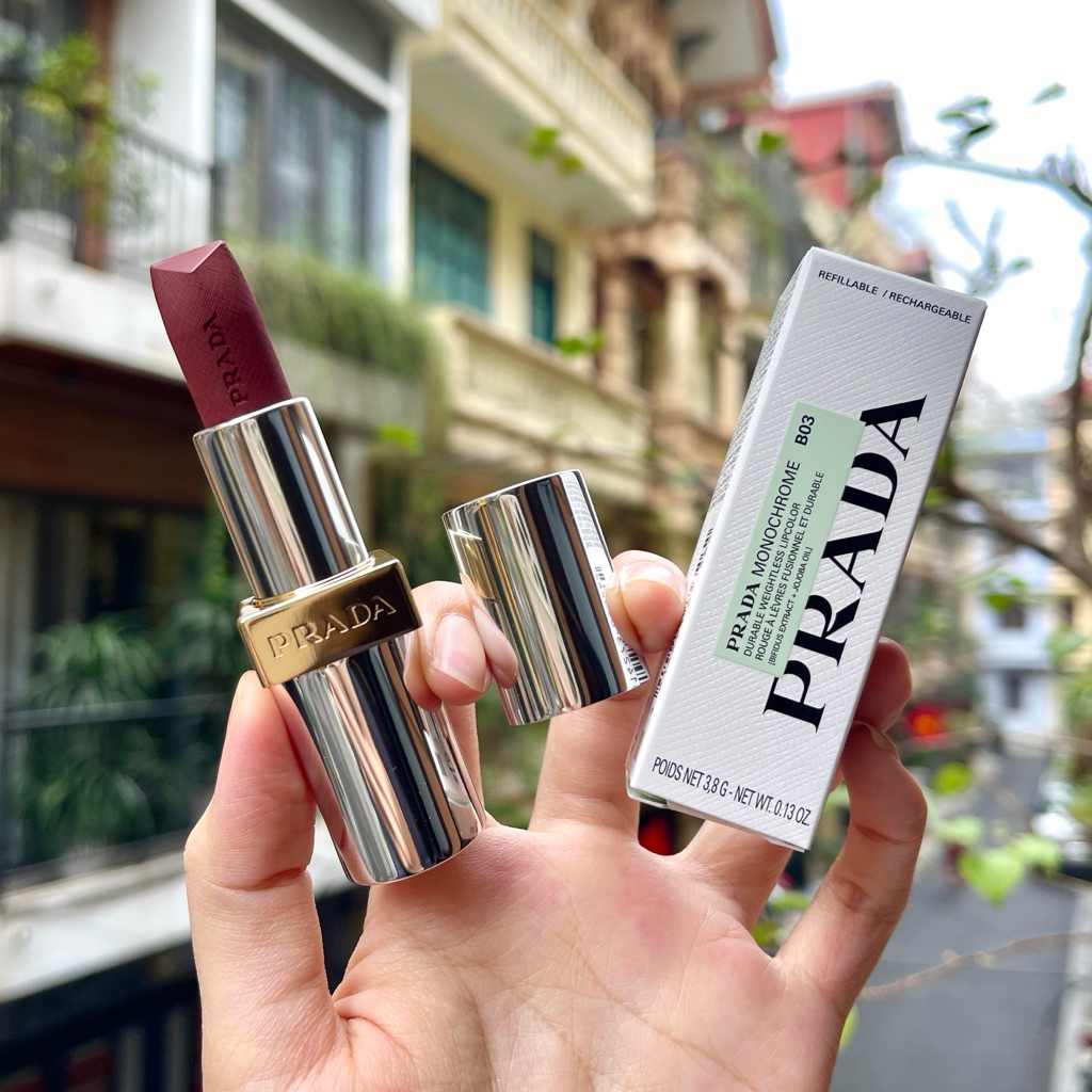 [Bill Sephora] Son Thỏi Prada Monochrome Hyper Matte - B02/B03