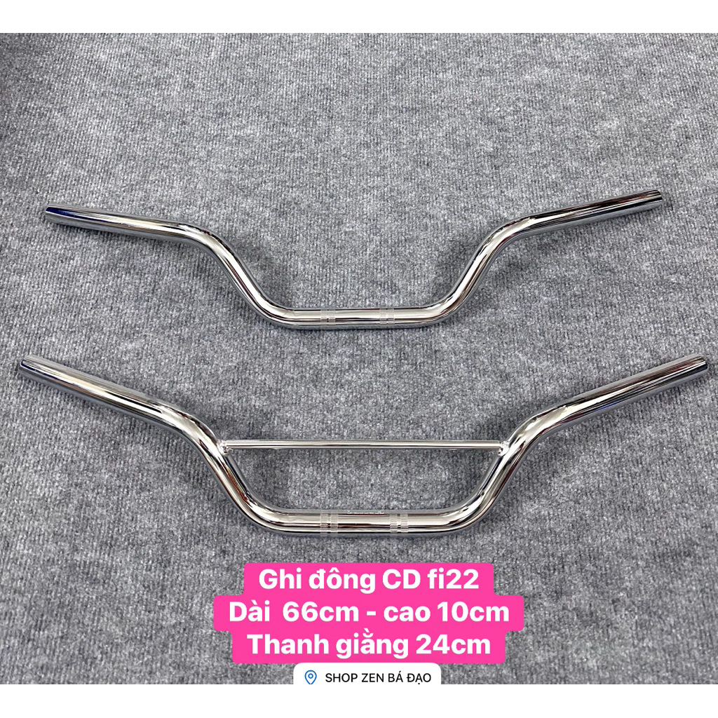 Ghi đông CD có thanh giằng và không có thanh giằng fi22