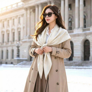 Khăn Lụa Vuông 90x90cm Loang Màu, Khăn Vuông Thắt Nơ,Khăn Trùm Đầu, Khăn Quấn Áo Trendy