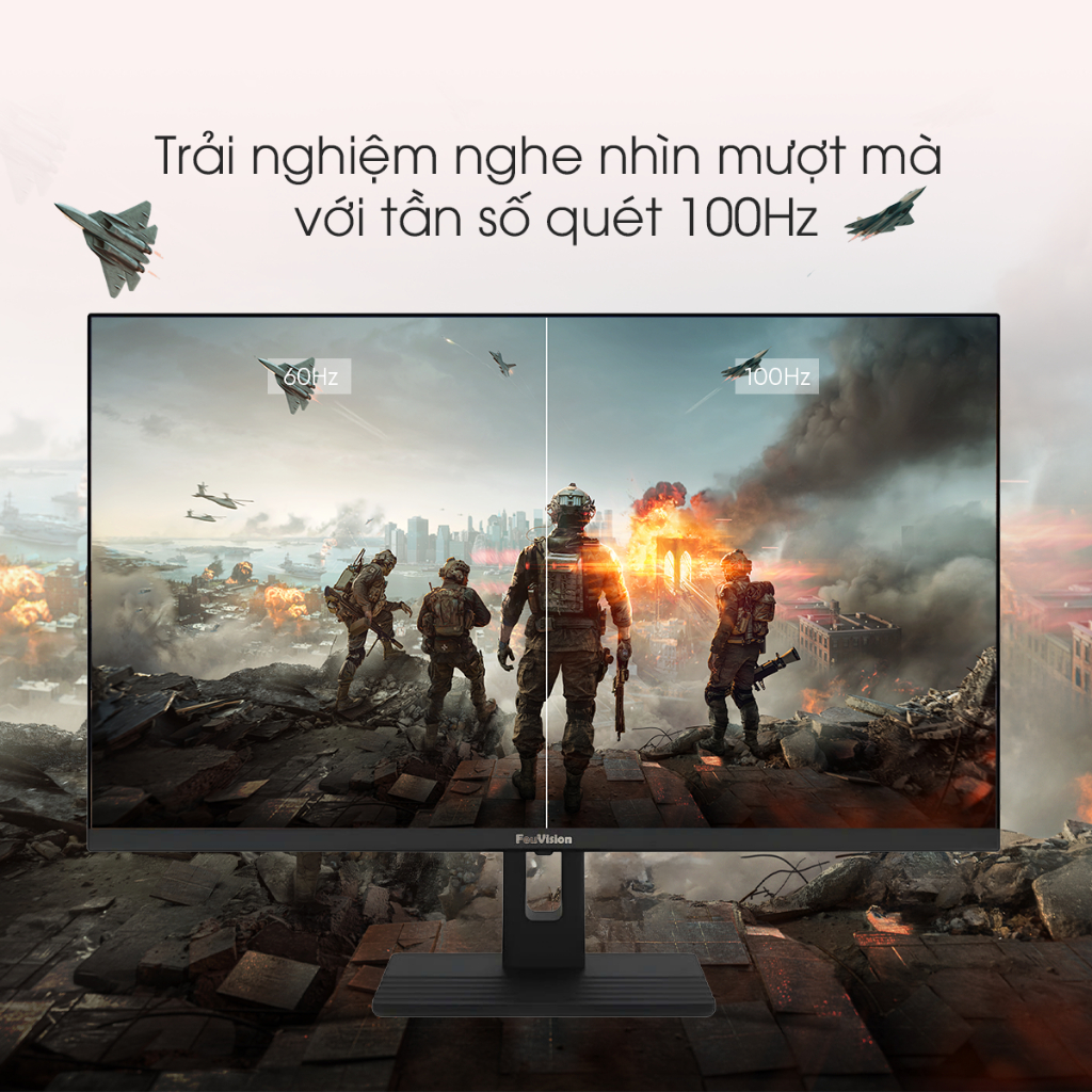 Màn Hình FeuVision 24 Inch IPS VA Full HD 100Hz 120Hz 144Hz HDMI DP Gaming Văn Phòng Chính Hãng | BigBuy360 - bigbuy360.vn