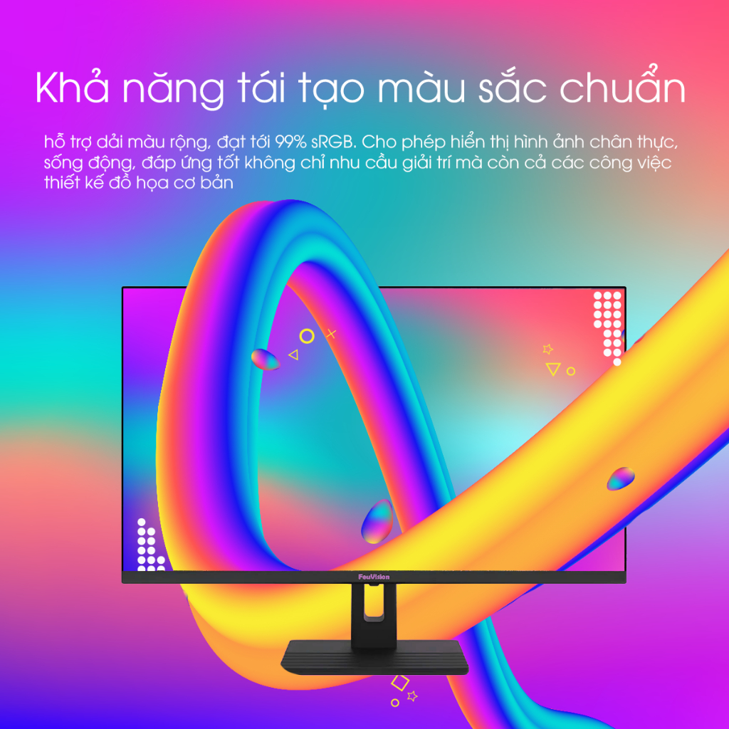 Màn Hình FeuVision 24 Inch IPS VA Full HD 100Hz 120Hz 144Hz HDMI DP Gaming Văn Phòng Chính Hãng | BigBuy360 - bigbuy360.vn