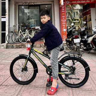 Xe đạp trẻ em Thống Nhất SK 20 super 20(Tặng đèn phản quang +lục) sk20 gn 06-20 khung thép chắc chắn