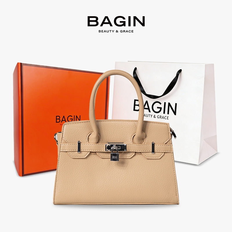 BAGIN Túi Xách Nữ Bagin Da Cao Cấp Mềm Tặng Kèm Dây Đeo Thời Trang Công Sở Hàng Ngày Năm Mới Tặng Qu