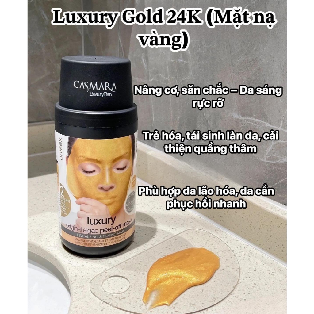 Mặt nạ vàng 24k Casmara Luxury Algae Peel-off Mask