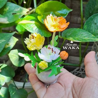 Hoa Đất Sét Mini- Chậu Sao Nhái Mini 12cm