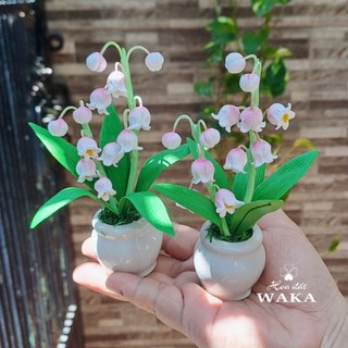 Hoa Đất Sét Mini- Chậu Linh Lan 12cm