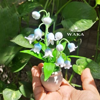 Hoa Đất Sét Mini- Chậu Linh Lan 12cm