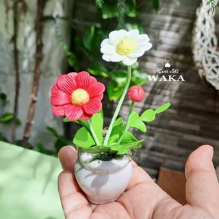 Hoa Đất Sét Mini- Hoa Cúc 12cm