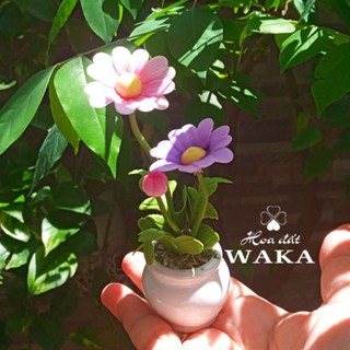 Hoa Đất Sét Mini- Hoa Cúc 12cm