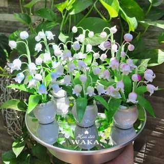 Hoa Đất Sét Mini- Chậu Linh Lan 12cm