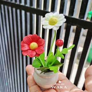 Hoa Đất Sét Mini- Hoa Cúc 12cm