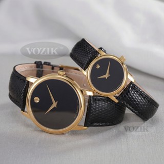 Đồng hồ Nam Nữ dây da cao cấp dây da kính saphia, vỏ thép chống gỉ