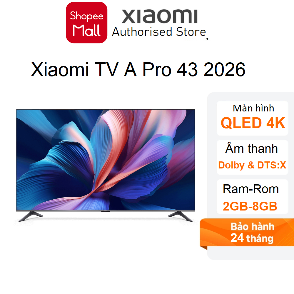 Tivi Xiaomi A Pro 43inch 4K 2026 Google TV L43MB-APSEA - Hàng chính hãng