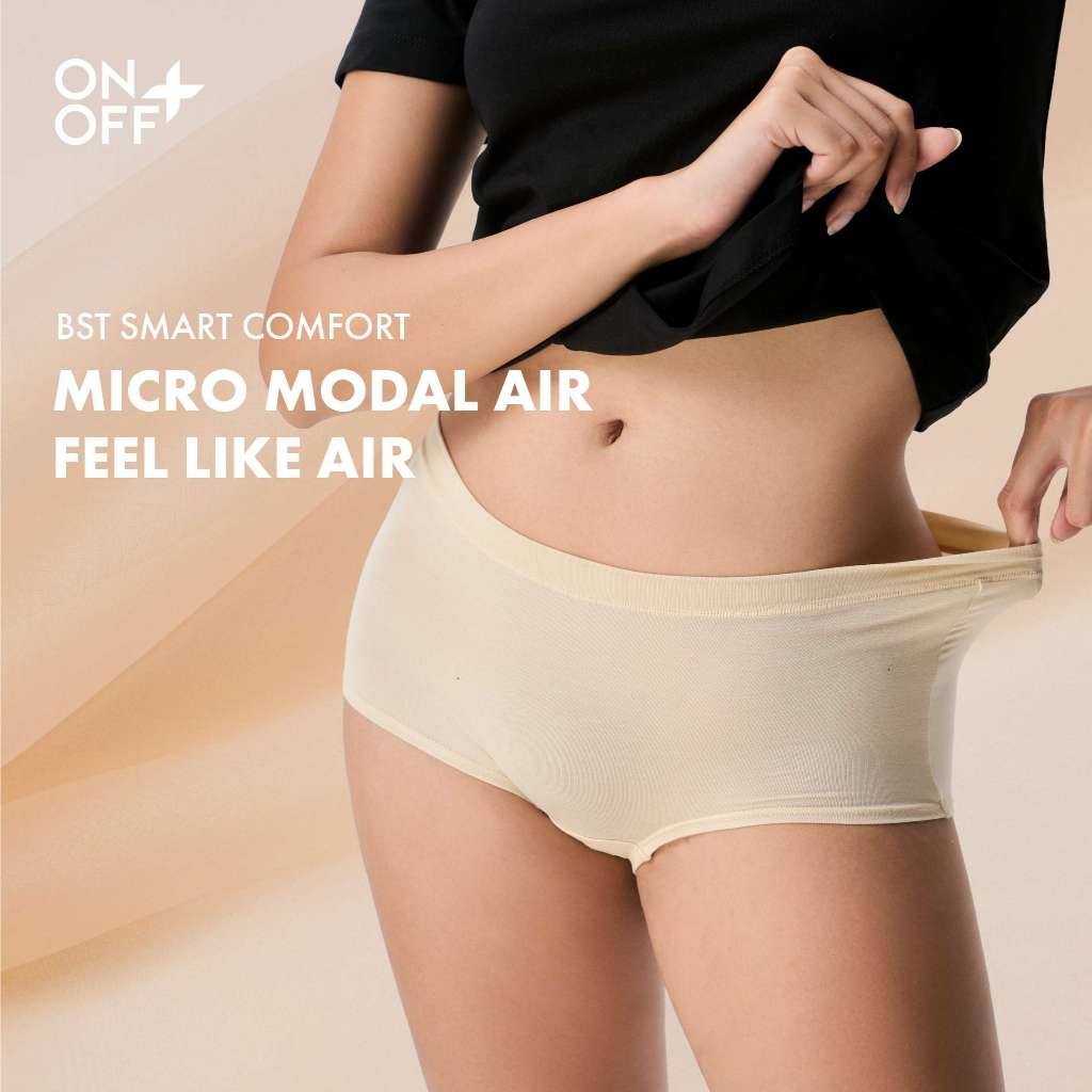ONOFF BUSINESS | Quần lót công sở nữ form boyshort chất liệu Micro Modal Air cao cấp – siêu nhẹ, mềm