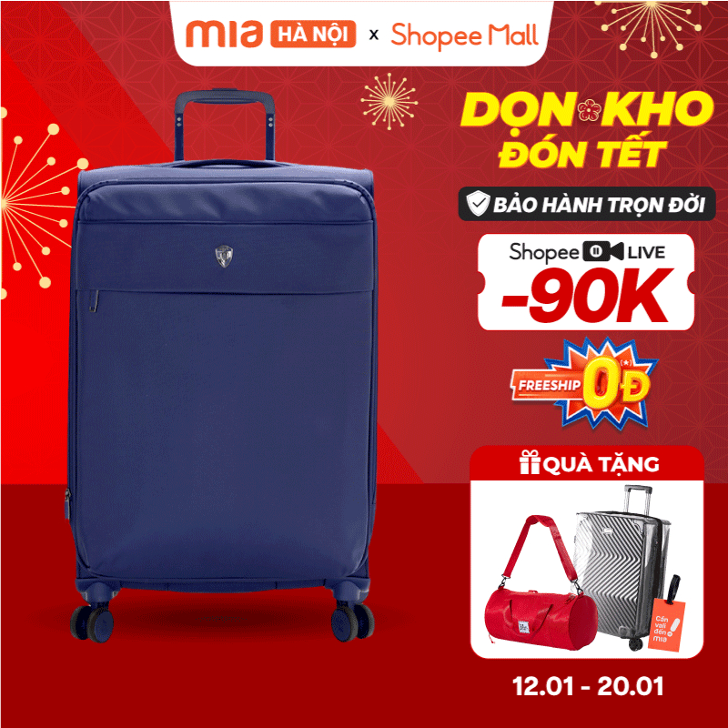 [VALI SIÊU NHẸ] Vali Vải Heys Xero Elite 2.0 - Vải PET Tái Chế Thân Thiện Môi Trường, Bảo Hành Trọn 