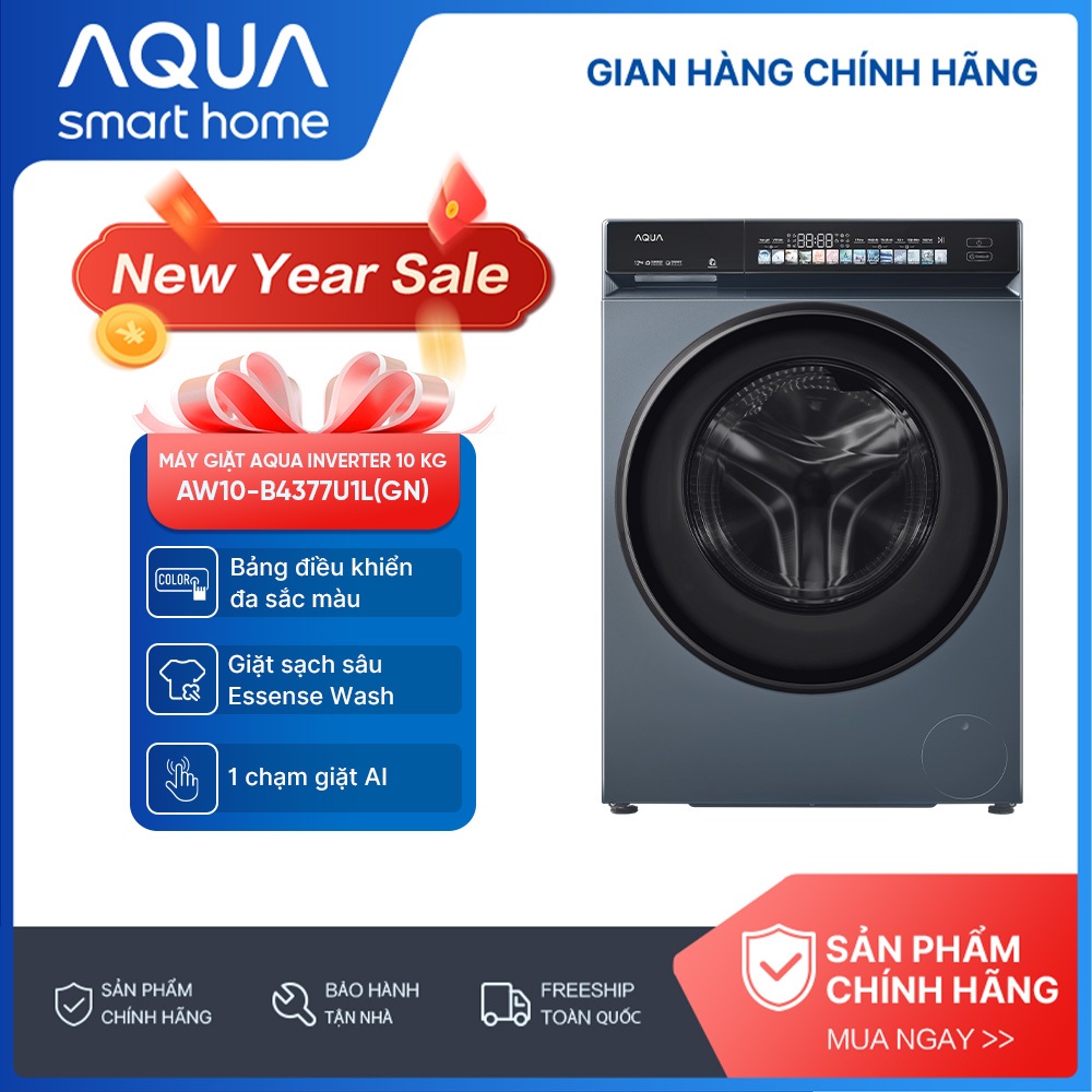 [SẢN PHẨM MỚI 2025] Máy giặt cửa trước inverter 10kg AW10-B4377U1L(GN) - Hỗ trợ lắp đặt - Bảo hành 2