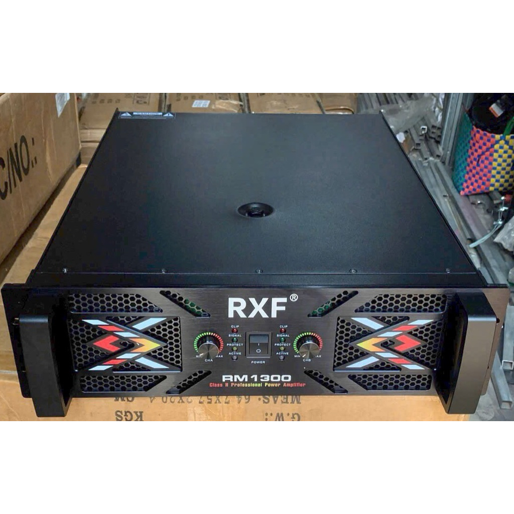 Cục Đẩy 2 Kênh RXF RM1300. 64 Sò lớn.32 Tụ. 2600W