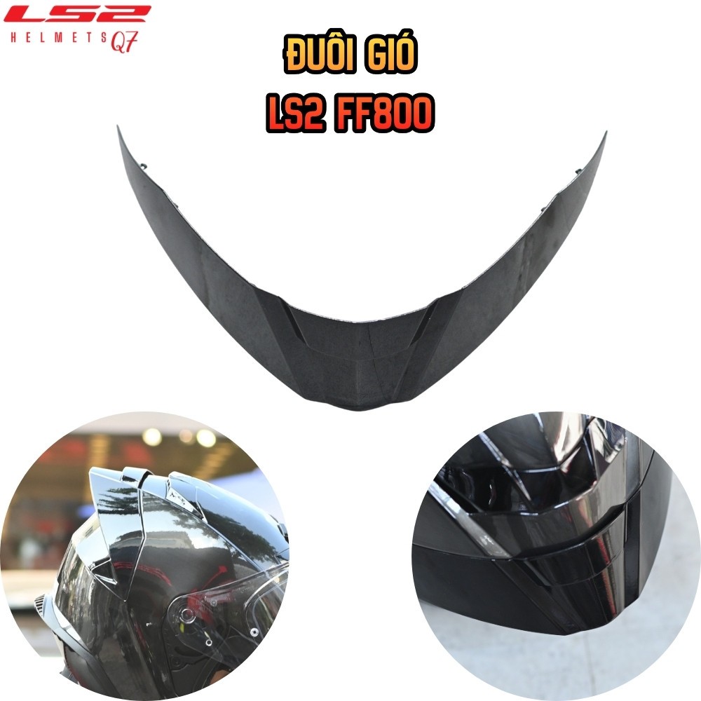 [Hàng chính hãng] Đuôi Gió Gắn Mũ LS2 FF800 Storm Phụ Kiện Tăng Độ Ngầu Zin Khít Đẹp