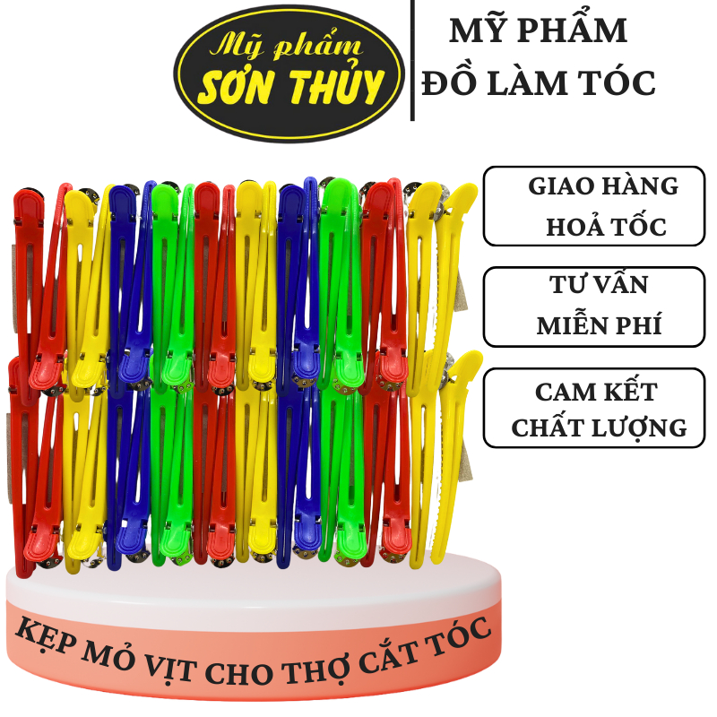 Kẹp tóc mỏ vịt 10 cái ,20 cái cái chuyên dụng cho thợ cắt tóc