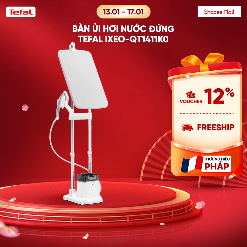 Bàn ủi hơi nước đứng Tefal IXEO Plus QT1411K0