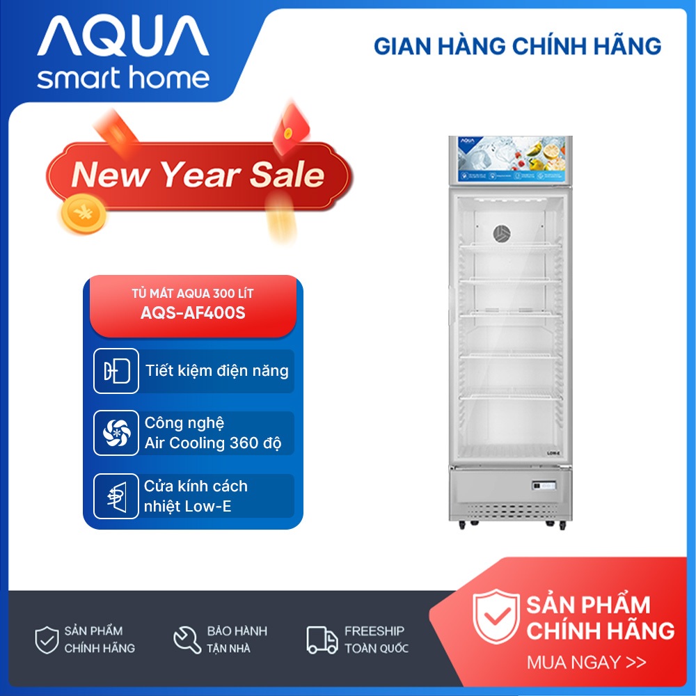 Tủ mát Aqua 300 Lít AQS-AF400S