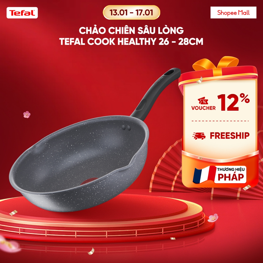 Chảo chiên sâu lòng Tefal Cook Healthy