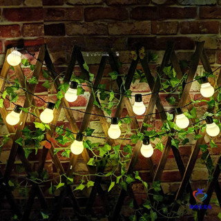 Dây Đèn Led Trang Trí Ngoài Trời Dài 10m 40 Bóng Tròn 5cm năng lượng mặt trời trang trí quán cà phê, trà chanh