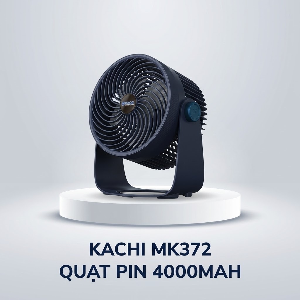 Quạt tích điện 4000mAH Kachi MK372