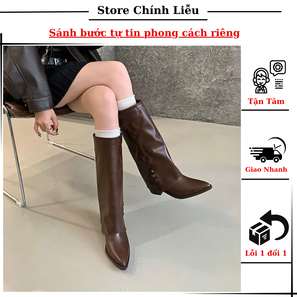 BỐT CAO CỔ MŨI NHỌN – TÔN DÁNG, THANH LỊCH, DỄ PHỐI ĐỒ – CL STORE