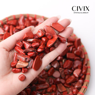Vụn đá RED JASPER ( ngọc bích đỏ ) hỗ trợ sức mạnh và sự bền bỉ, giúp tăng sinh lực, ý chí, sự ổn định, kiên định