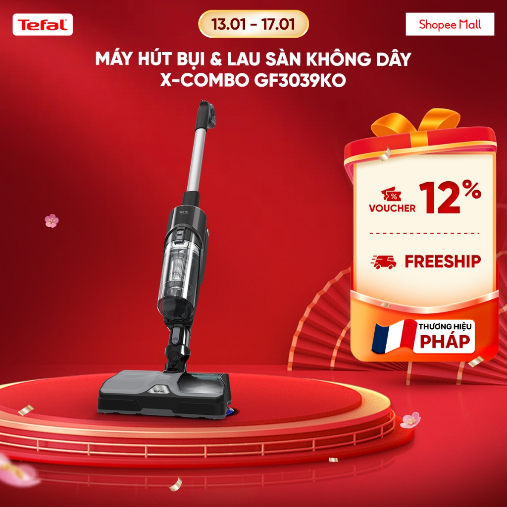 Máy hút bụi & lau sàn không dây X-Combo GF3039KO