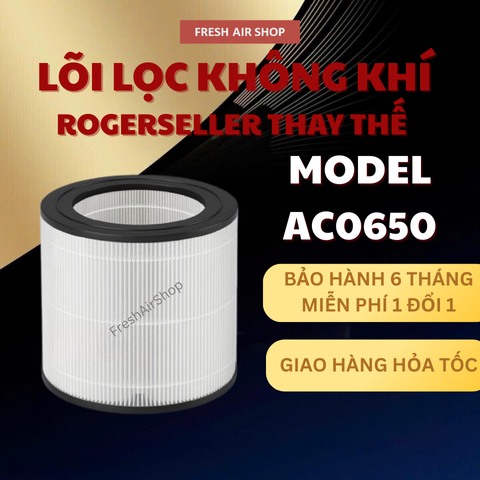 Lõi Lọc không khí Rogerseller® tương thích, thay thế cho Lõi Lọc Không Khí AC0650/10 series 600i, mà
