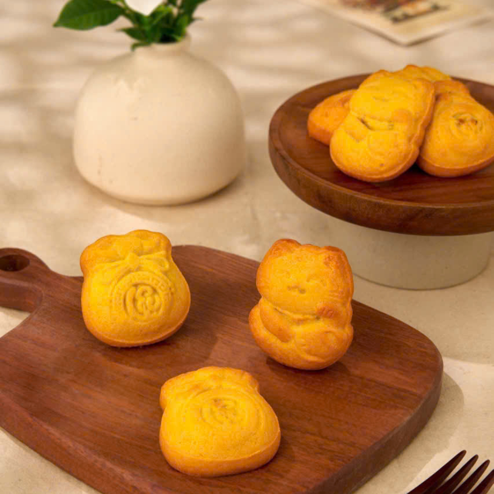 Bánh táo đỏ dinh dưỡng ít ngọt mèo thần tài túi may mắn healthy ăn vặt bữa phụ Baki Foods Bánh kẹo t