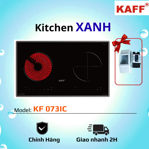 KF 073IC - Bếp 1 từ 1 hồng ngoại KAFF - Nhập khẩu nguyên chiếc - Vi mạch + công nghệ đời mới - An to