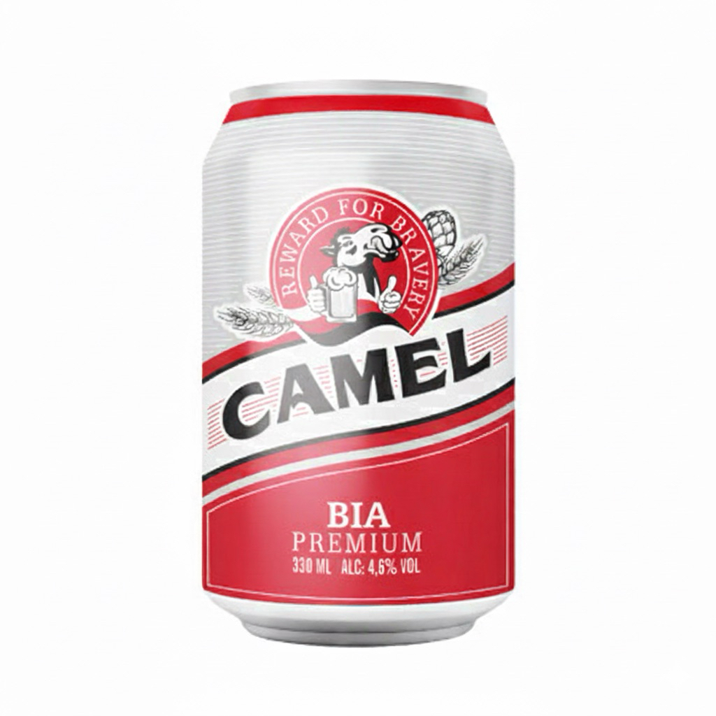 BIA CAMEL ĐỎ 4.6% 330ML (Thùng 24 Lon x 330ml)