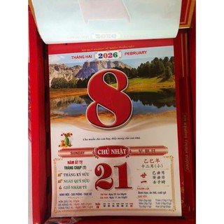 Bloc lịch cực đại (Size 25 x 35 cm) 2026 - PHONG CẢNH